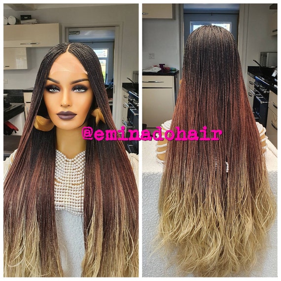 Custom Made Knotless Braid Wig for Black Women Human Hair Wig Etsy Ireland