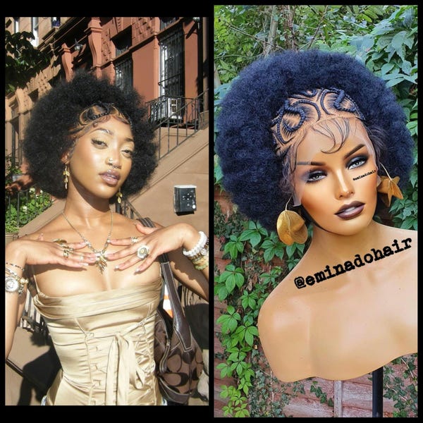 Knotless braid wig for black women gift for women  full lace front wig cornrow wigs dreadlock faux loc wig twist box braid ghana weave afro