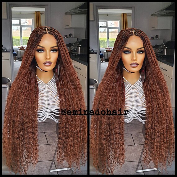 Goddess Box Braided Wig Colour 30 Boho Braids Wig for Black