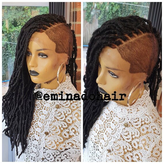 Braidwigs, Braided Dread Locs,nu Locs,crochet Locs Wig.goddess Faux Locs,soft  Locs Wig,wig for Black Women, Butterfly Locs, Side Balded -  Singapore