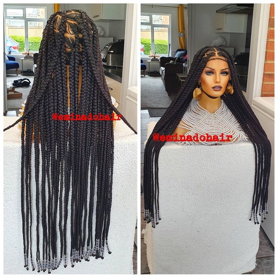 Ready to Ship Knotless Braid Wig for Black Women Gift for Women