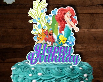 Gateau Ariel Petite Sirene De Gateau Gateau Princesse Ariel Etsy