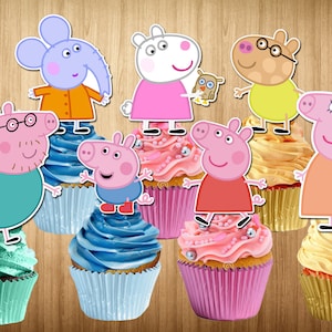Peppa Pig set de décoration givrage plaquette Edible Cake Topper A4 T Peppa Pig set de décoration givrage plaquette Edible Cake Topper A4 T