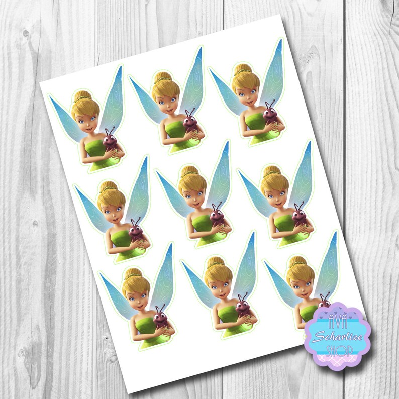 TinkerBell Cupcake Toppers Cupcake Picks DIGITAL FILE You