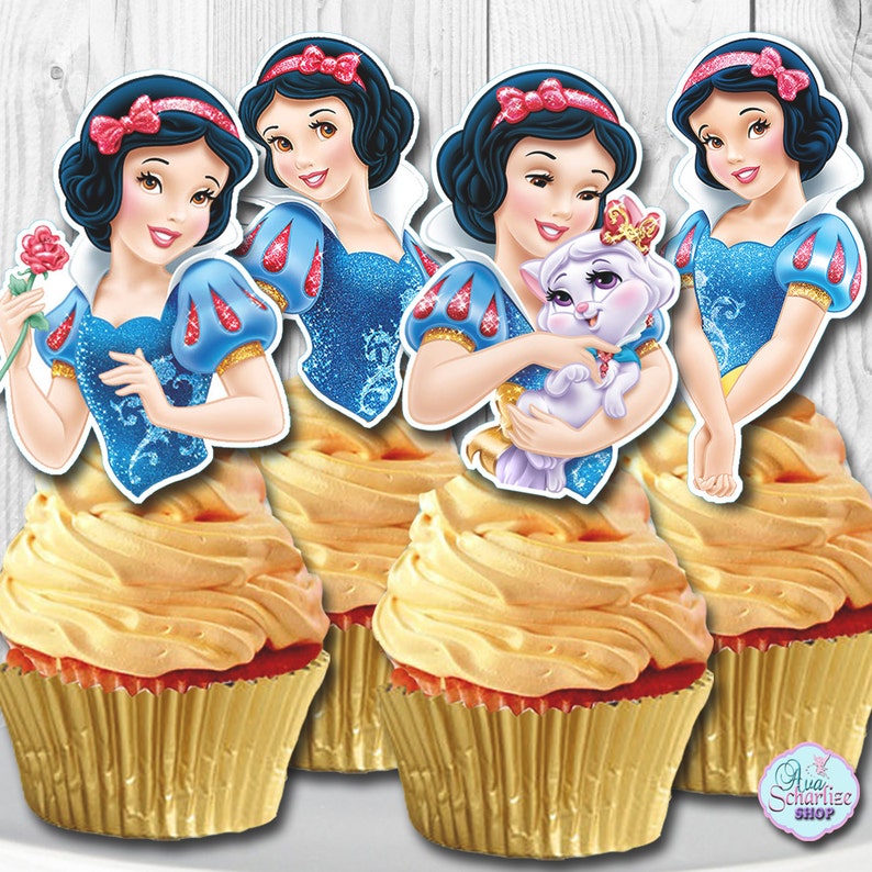Snow White Cupcake Toppers Cupcake Picks DIY Printable Etsy