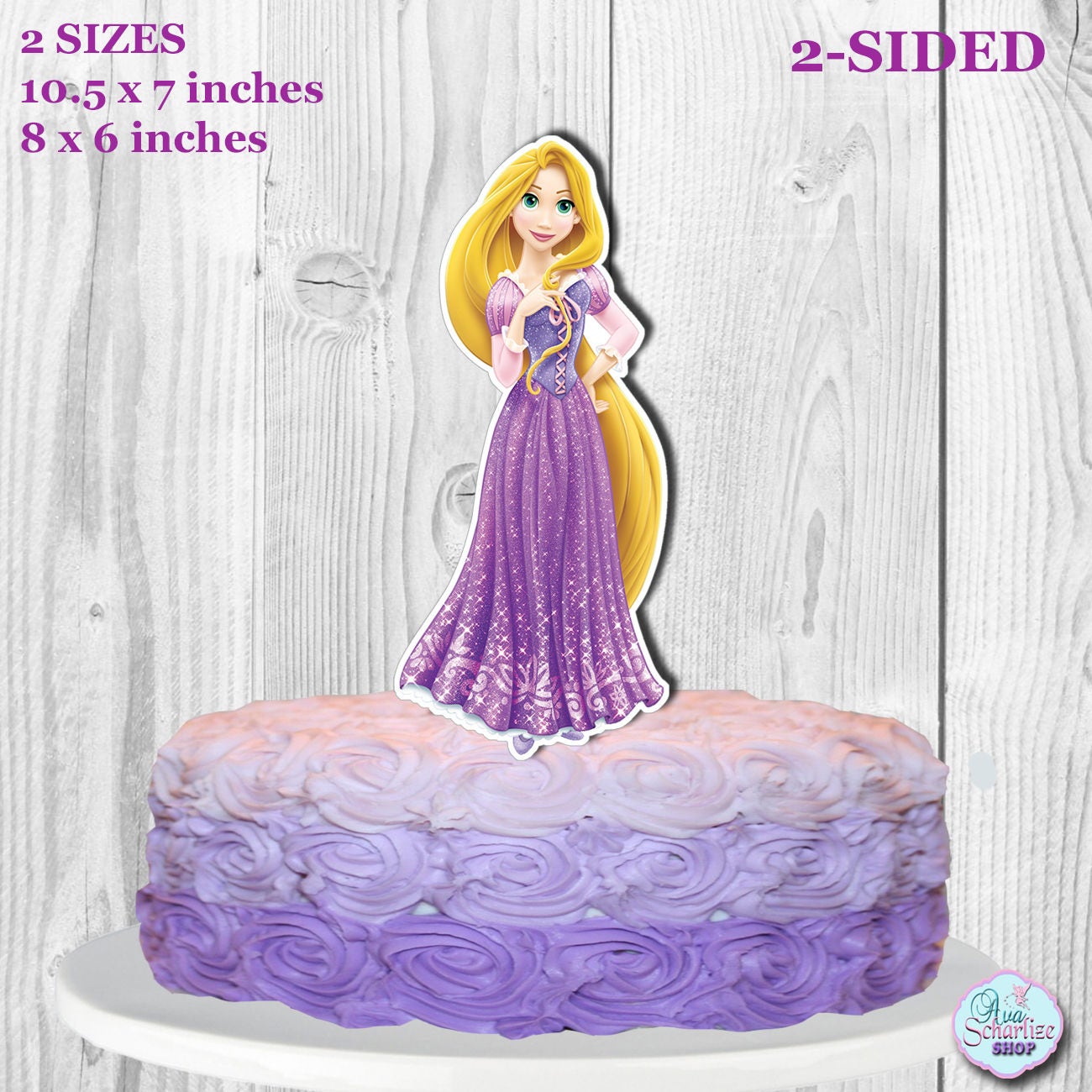 RAPUNZEL Cake Topper Disney Princess Rapunzel Centerpiece | Etsy