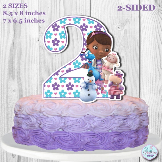 Doc Mcstuffins Cake Topper Doc Mcstuffins Centerpiece Etsy
