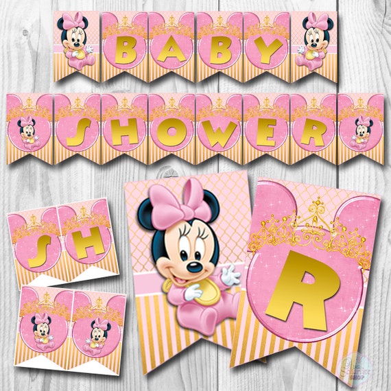 Baby Minnie Mouse Baby Shower Banner Baby Minnie Mouse Etsy Baby Minnie Mouse Baby Shower Banner Baby Minnie Mouse Etsy