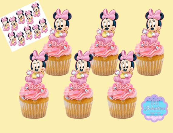 Baby Minnie Mouse Cupcake Topper Minnie Mouse Cupcake Picks Etsy Baby Minnie Mouse Cupcake Topper Minnie Mouse Cupcake Picks Etsy