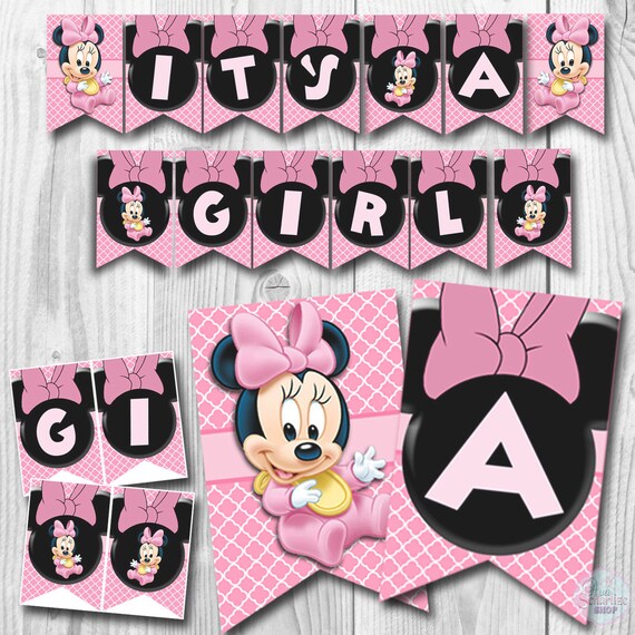 Bebe Minnie Mouse Baby Shower Banner Banner De Minnie Mouse Etsy