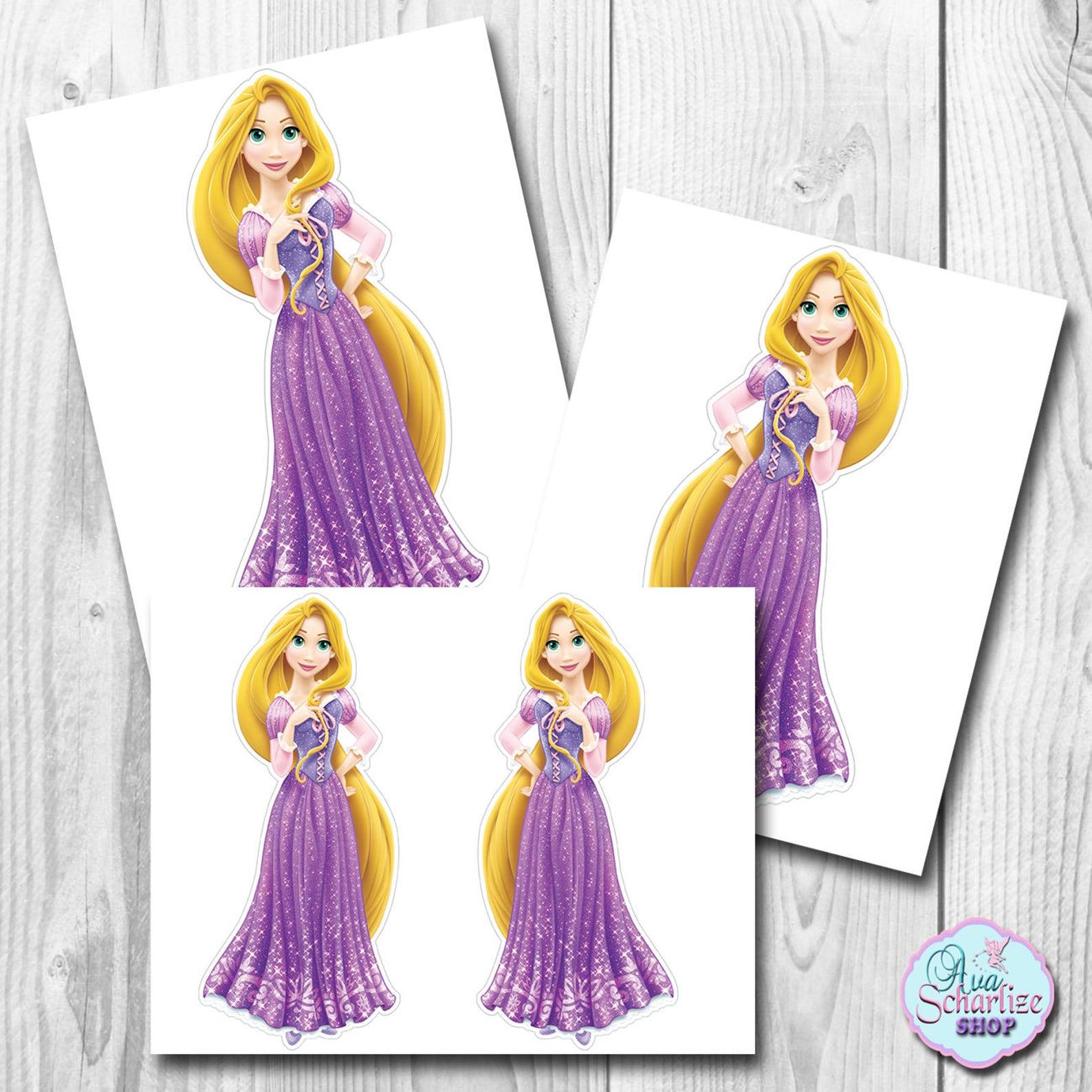 RAPUNZEL Cake Topper Disney Princess Rapunzel Centerpiece | Etsy