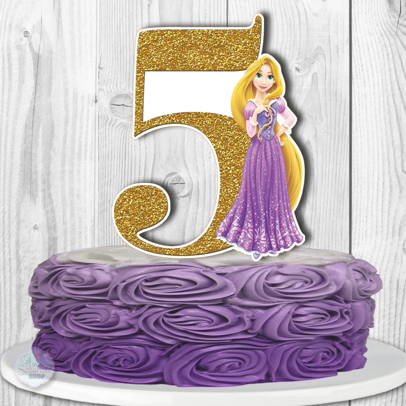 RAPUNZEL Cake Topper Disney Princess Rapunzel Centerpiece Etsy UK