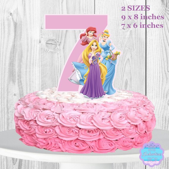 Disney Princess Cake Topper Centerpiece Printable You Print Etsy