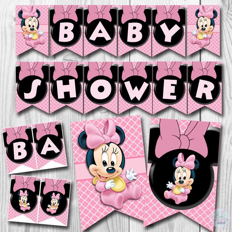 Baby Minnie Mouse Shower Banner Printable