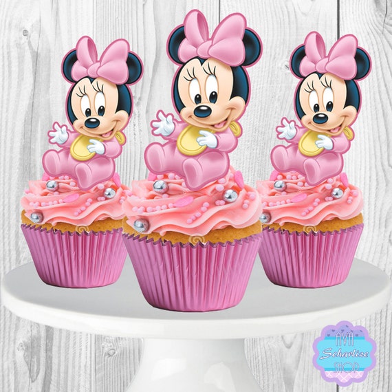 Bebe Minnie Mouse Cupcake Topper Cupcake Pick Etsy Bebe Minnie Mouse Cupcake Topper Cupcake Pick Etsy