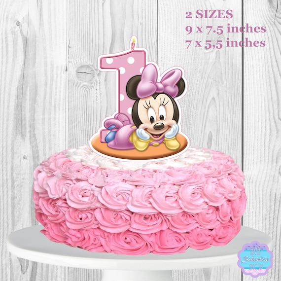 nederlaag Ontwaken vruchten Baby Minnie Mouse taart topper afdrukbare u afdrukken | Etsy Nederland