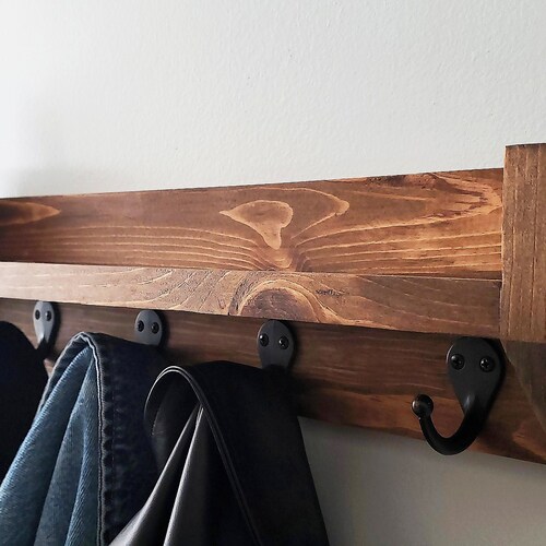 5-10 Hook Pine Modern Coat shops Rack