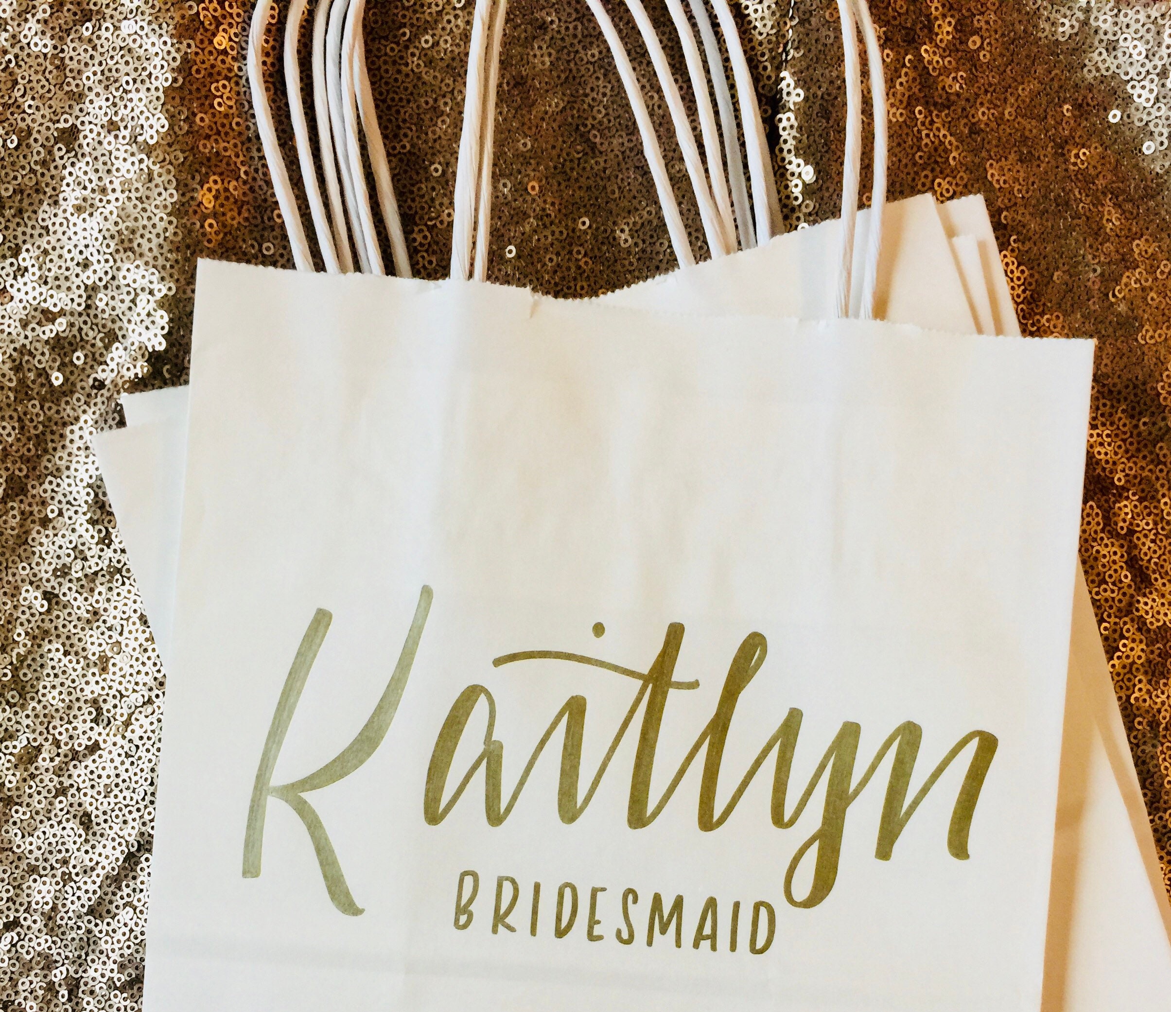 Personalized Groomsmen Gift bags Set of 4