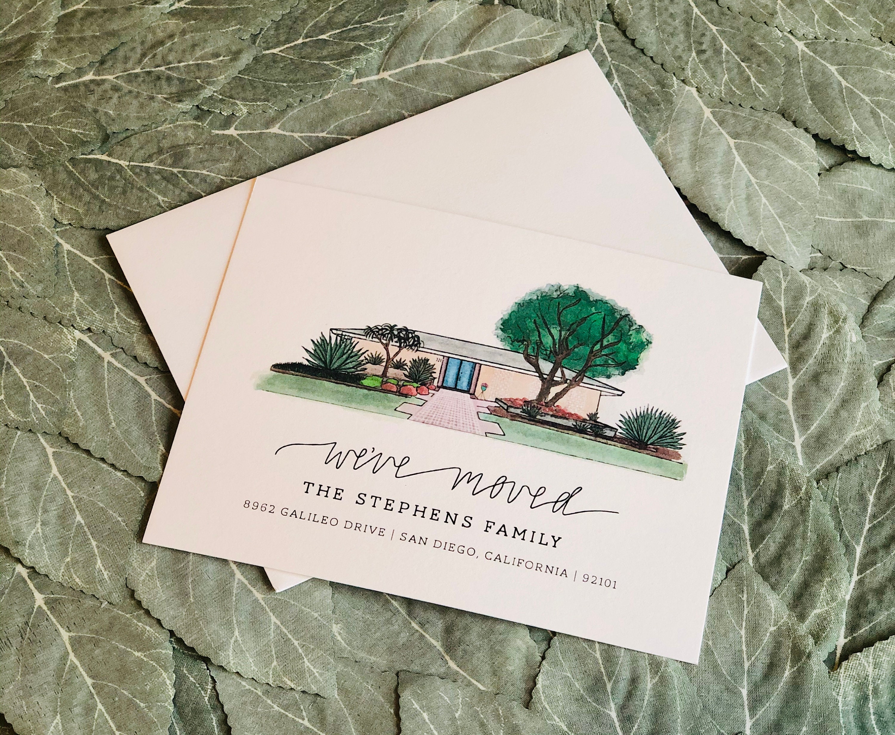 Weve Moved Cards With Envelopes Personalized We've Moved