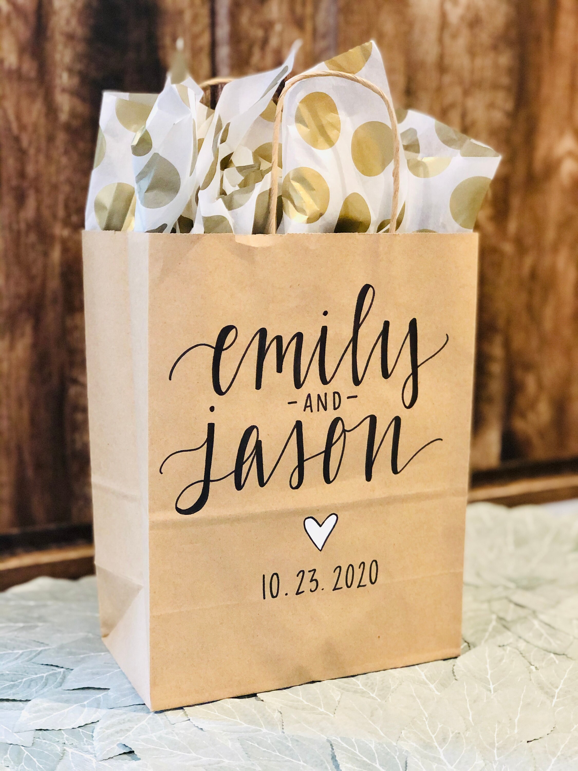 personalized wedding bags