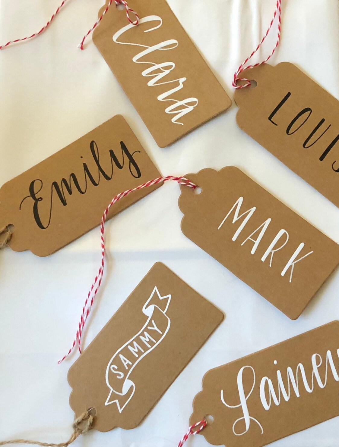 Personalized Gift Tag Set Of 10 Optional Gift Bag Jute String Or 