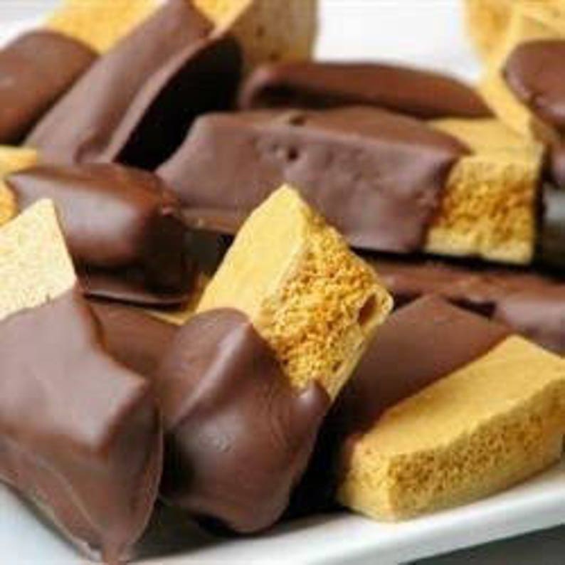 Honeycomb candy Traditional, Cinnamon, or Peanut Butter Plain or Chocolate dipped, Gluten free image 8