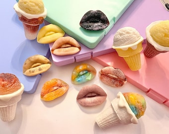 Mary’s Luscious Lips Candy Set – Fun Flirty Crystal Treats with a Decadent Wine Kiss