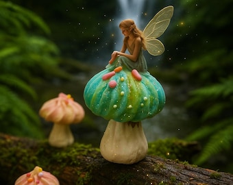 Fairy Forest themed Meringue Mushrooms in various flavors