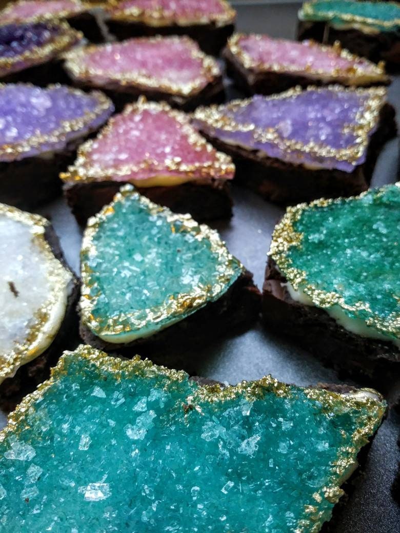 25 30 Cookies 1 Lb Crystal Rock Cookies Gold Edged Unicorn Etsy