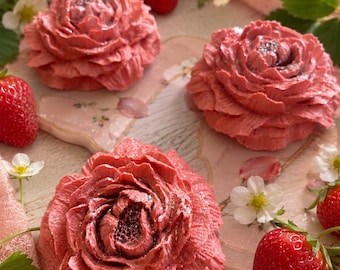 Kohakutou Crystal Candy Peony, Vegan Fruity Flower, Gift Box