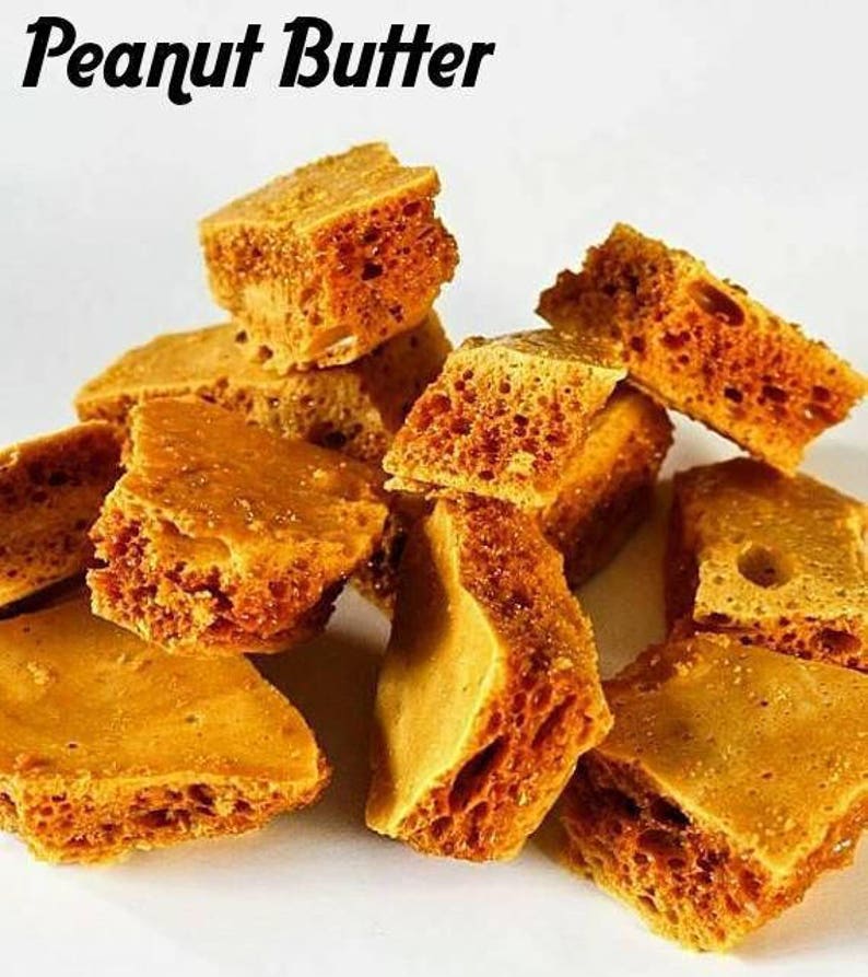 Honeycomb candy Traditional, Cinnamon, or Peanut Butter Plain or Chocolate dipped, Gluten free image 9