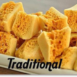 Honeycomb candy Traditional, Cinnamon, or Peanut Butter Plain or Chocolate dipped, Gluten free image 2