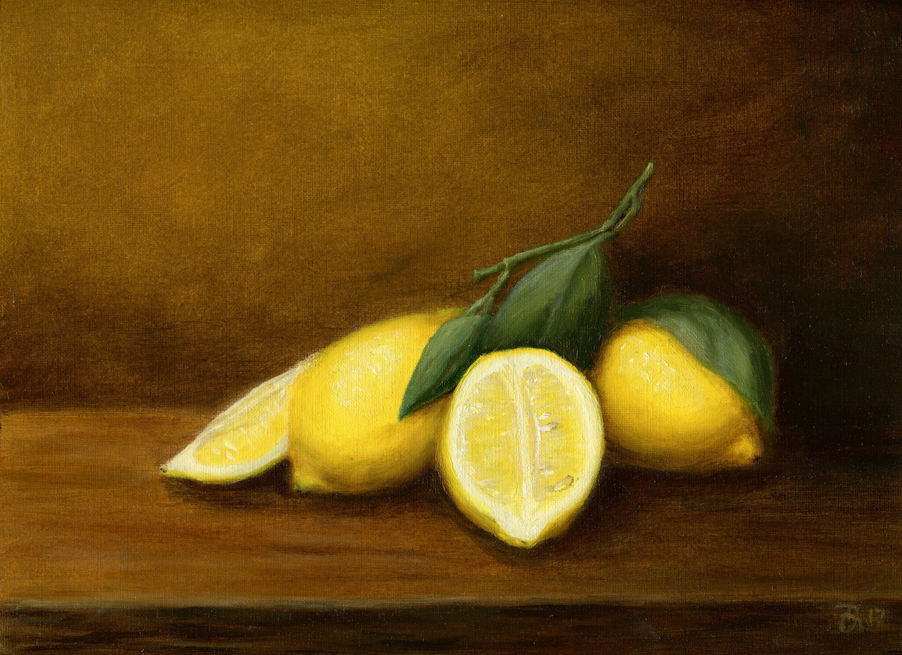 Lemons Still-life Fine Art Giclee Print. Oil Still-life - Etsy
