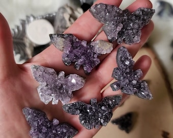 Amethyst Cluster Butterfly Butterflies Brazil Spirit Totem Animal Familiar Druse Druzy Sparkling