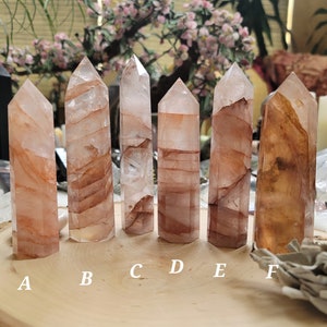 Fire Quartz Towers  Brazil Hematoid Quartz Grounding Transmute You choose