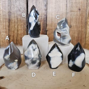 Orca Agate Stone Flame Freeforms  from Madagascar