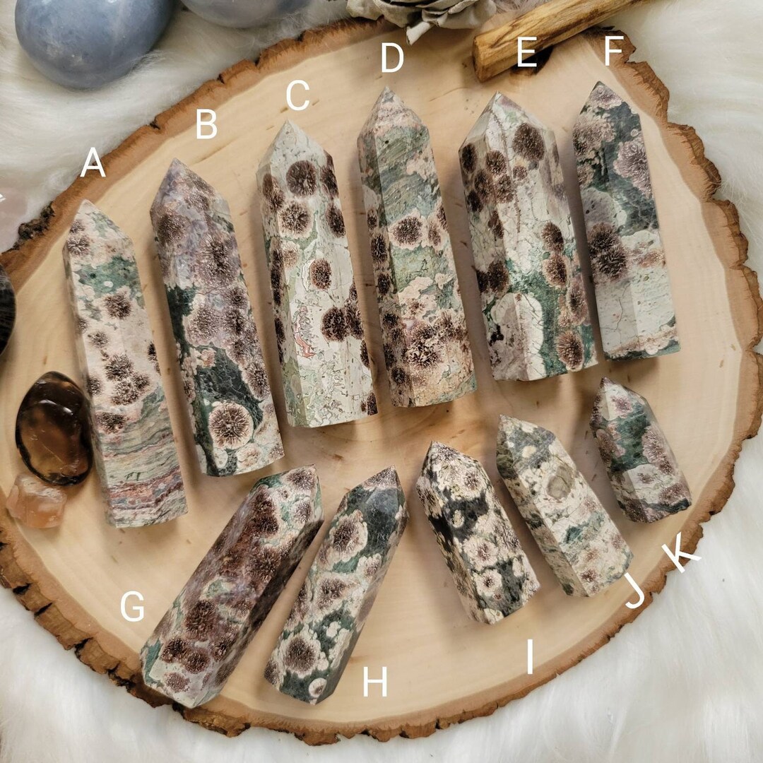 Rhyolitic Rhyolite Flower Green Jasper Towers Madagascar - Etsy