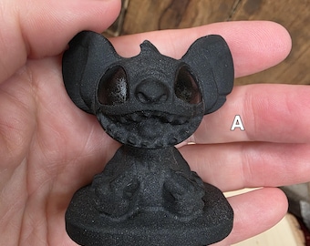 Stitch Lilo Black Obsidian Carving Experiment 626 Disney Ohana