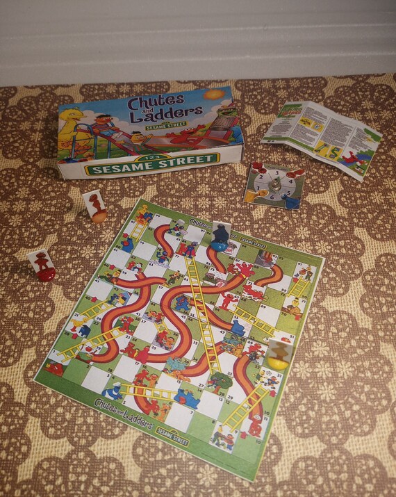 16 Scale Sesame Street Chutes and Ladders Board Game Etsy
