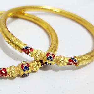 Blau Rot Original Thai Armband Gold Blatt Armreif Tempel Bringen Liebe Glück Wohlstand Reichtum Gesundheit Gesegneter Buddha Amulett Charme
