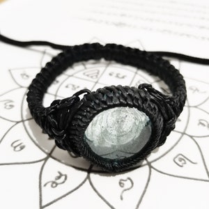Branco Leklai Nampee Pulseira Templo Pulseiras Proteger Dinheiro Mágico Poder Santo Abençoado Buda Amuleto Charme Perfeito Talismãs Tailandeses