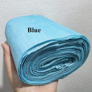 Rollo de lámina de madera de sola teñida de 20 g para hacer flores, manualidades, difusor de varillas, perfume, spa, aroma, bricolaje, boda, álbum de recortes, papel suave y fino