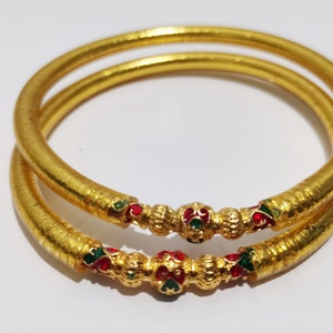 Pulsera tailandesa original verde y roja con hojas doradas, amuleto de Buda bendecido que trae amor, felicidad, prosperidad, riqueza y salud.