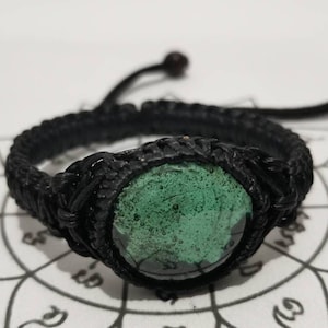 Genuíno verde leklai nampee pulseira templo pulseiras proteger dinheiro mágico poder sagrado abençoado buda amuleto charme perfeito talismãs tailandeses