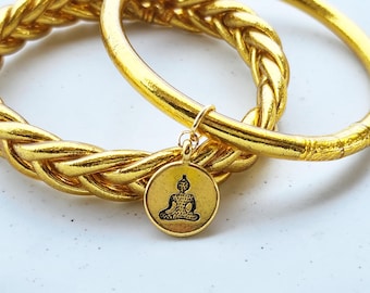 Buddha Bracelet With Pendant Temple Bangle Authentic Buddhist Love Happiness Prosperity Wealth Health Blessed Charm Thai Amulet Yoga Jewelry