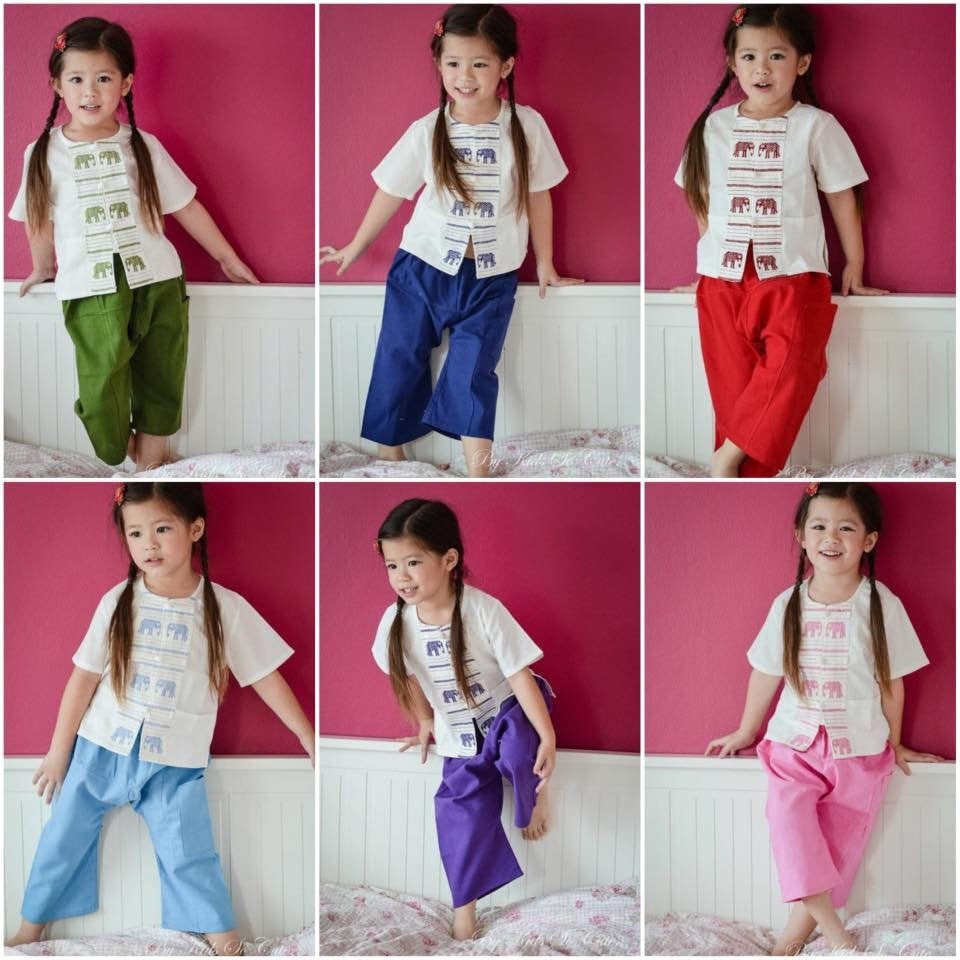 Boys \u0026 Girls Clothes Thai Traditional 