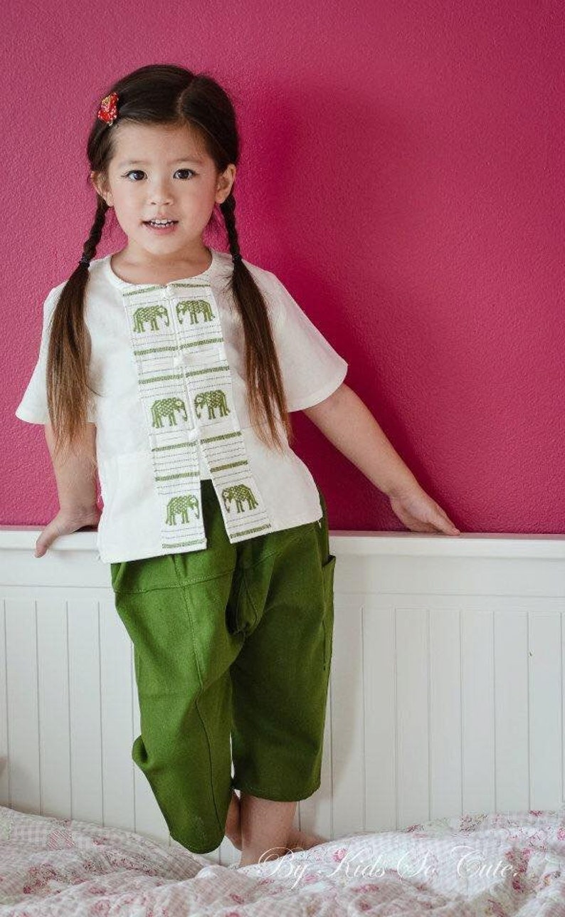Boys & Girls Clothes Thai Traditional Dress Kids School Etsy