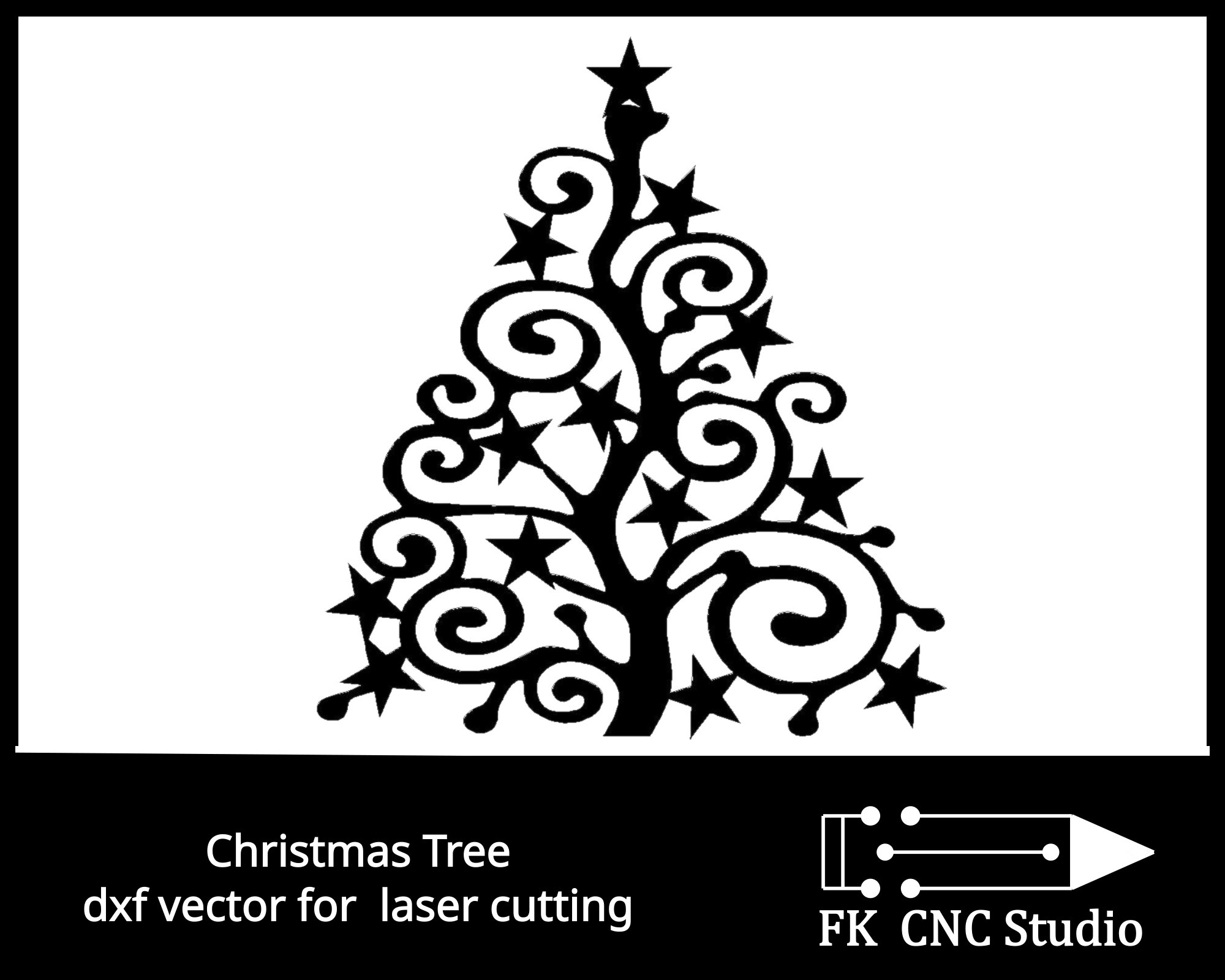 Christmas toy DXF and CDR File for CNC Laser Plasma or Water Jet Router Cut 
