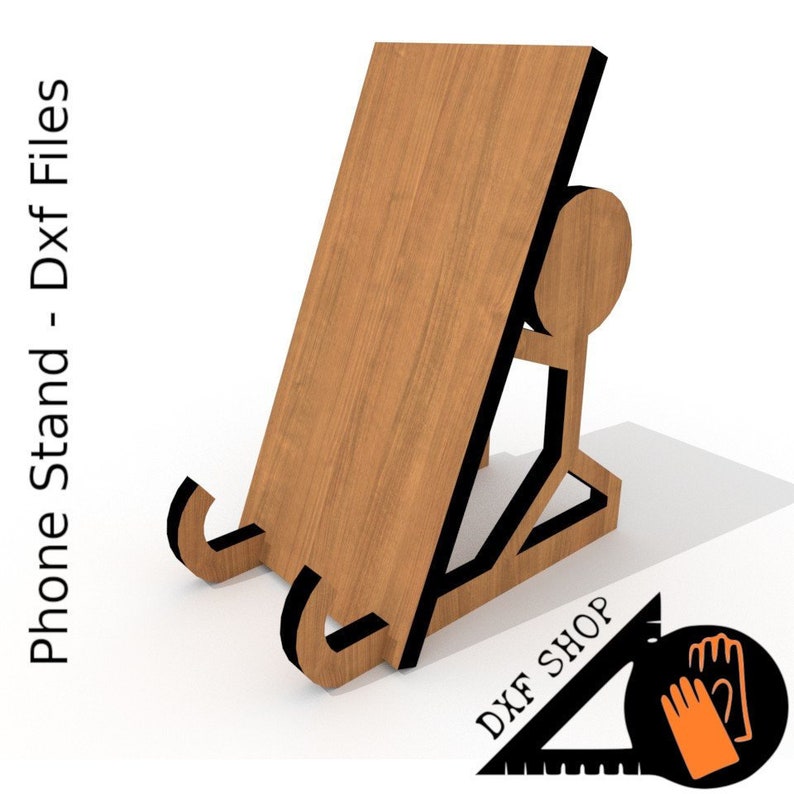 Bearer phone Stand Cnc Design DXF File Etsy