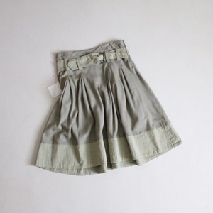 1980&#39;s Transit skirt | belted short skirt | high waisted skirt